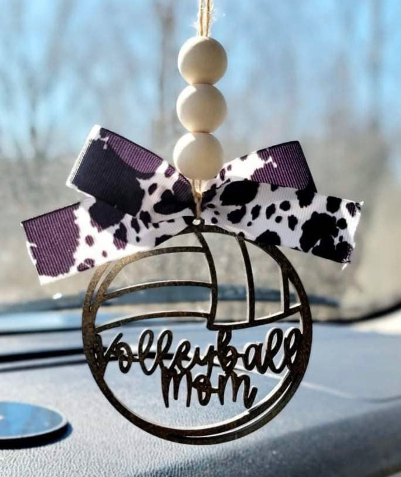 Volleyball Mom Car Charm