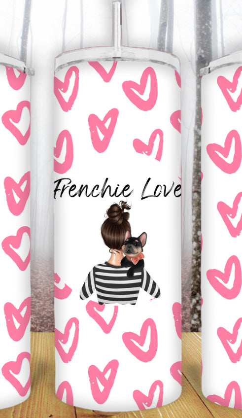 20oz Frenchie Love Tumbler