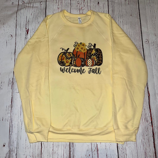 Welcome Fall Sponge Fleece Crewneck