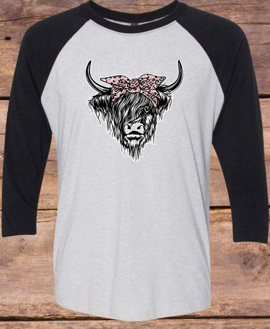 Cow Raglan Tee